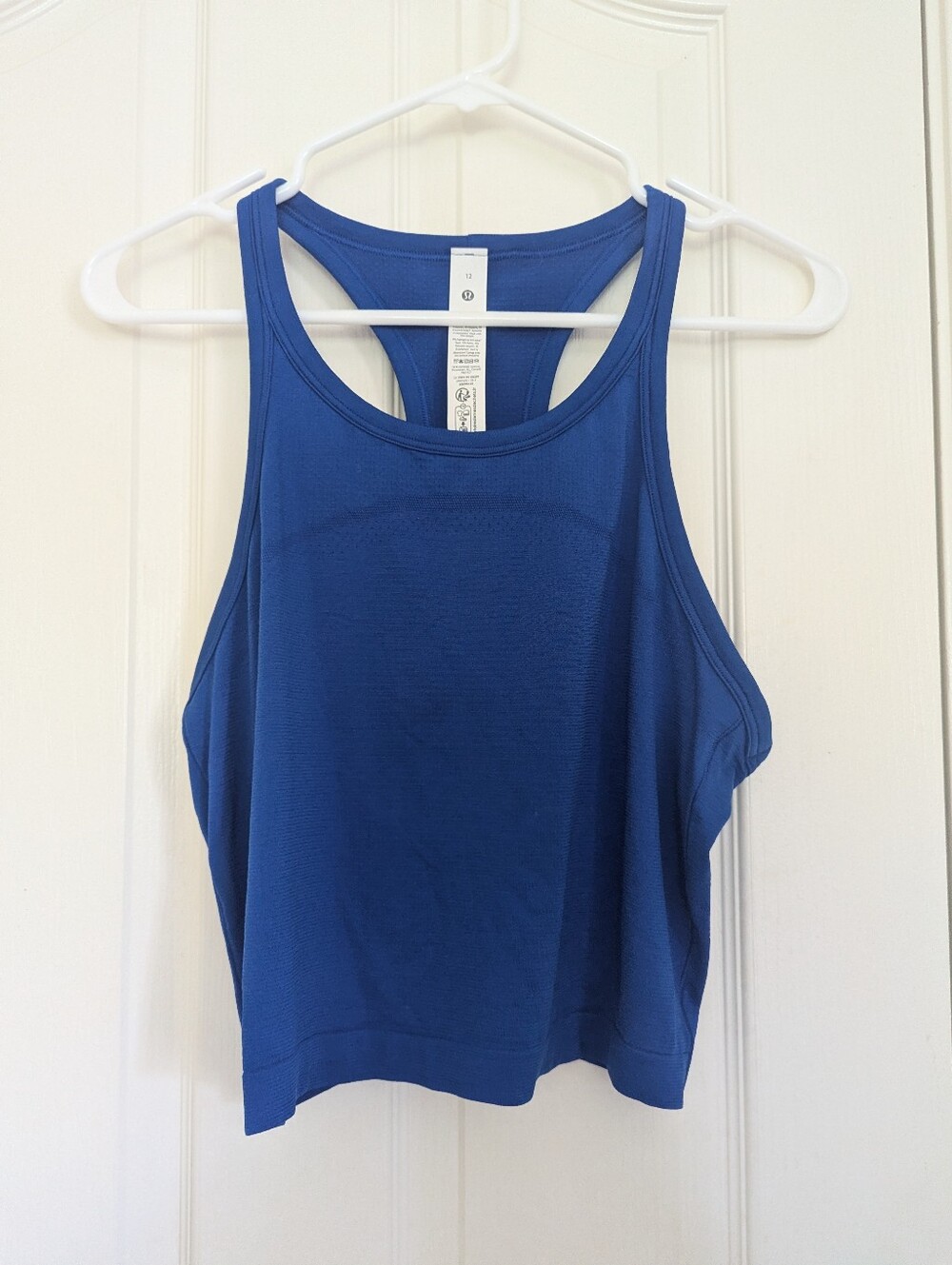 Lululemon Blue Racerback Crop Tank